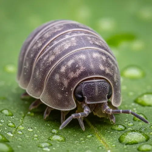 Detailed Roly-Poly Bug Close-Up Photo | Pill Bug Exploration