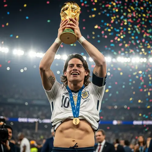 James Rodriguez World Cup Triumph Photo