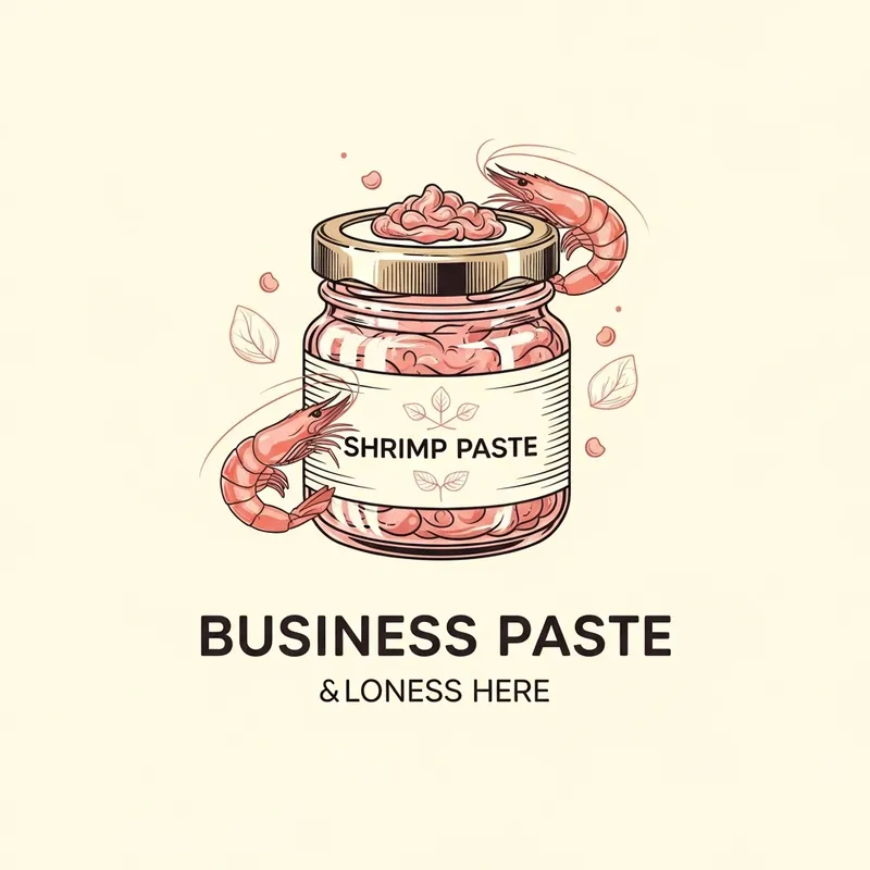 Shrimp Paste Logo for Business | Creative Branding Design