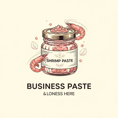 Gourmet Shrimp Paste Logo Design | Food Industry Branding