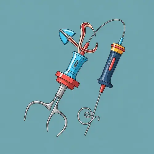 Abstract Vascular Closure Device Artwork