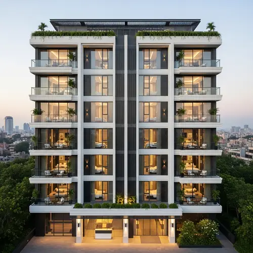 Modern Eight-Story Hotel with Contemporary Design | City Views