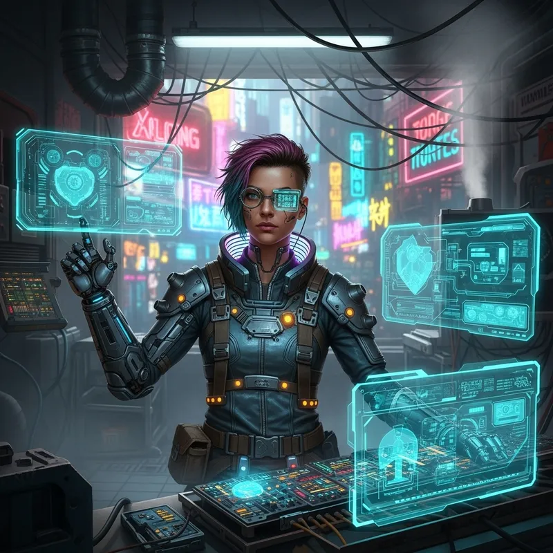 未来のエンジニア in サイバーパンク Setting