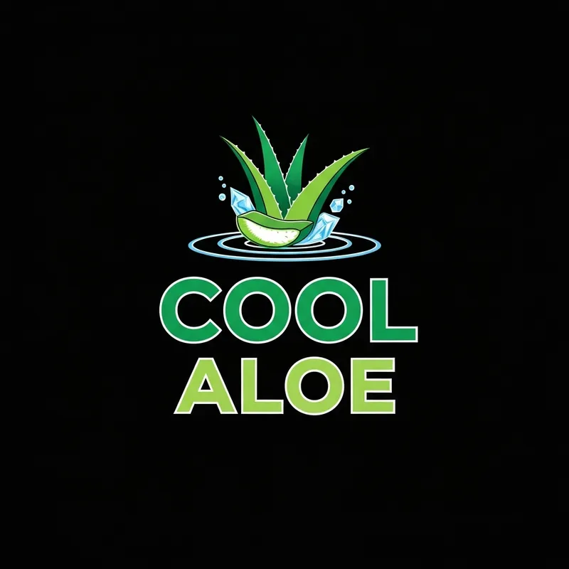 Unique Cool Aloe Logo Design | Fresh & Stylish Unique Cool Aloe Logo Design | Fresh & Stylish