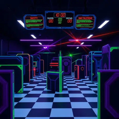 Futuristic Laser Tag Arena | Interactive Gaming Experience