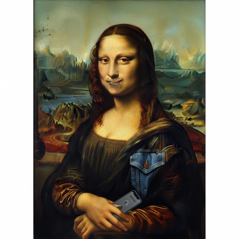 Modern Mona Lisa Portrait in Renaissance Style