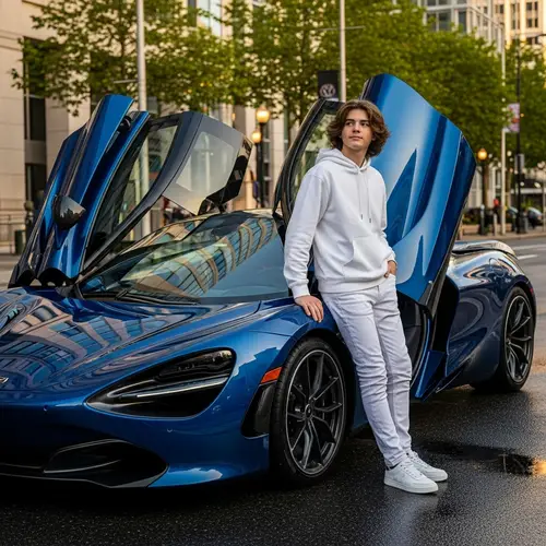 Luxury Sports Car Teenager Photo Shoot | Real World Setting