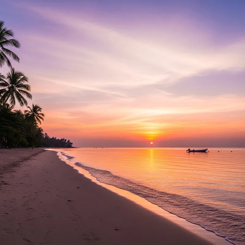 Tranquil Sunrise at Serene Beach