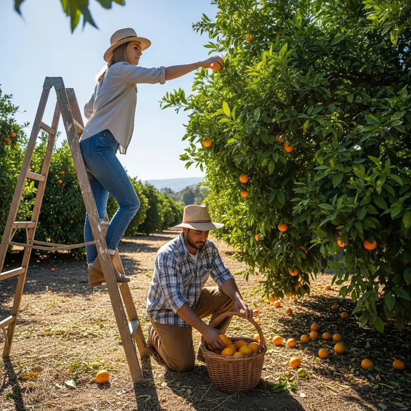 Harvesting Oranges: A Citrus Picking Adventure Harvesting Oranges: A Citrus Picking Adventure
