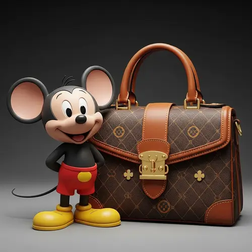 Cheerful Mickey Mouse Luxury Louis Vuitton Bag