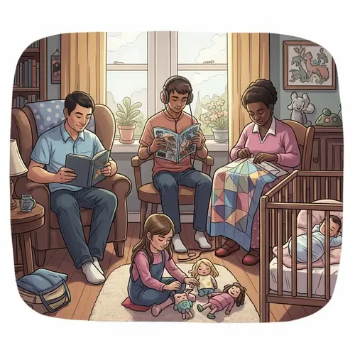 The Wick Family: Illustration of a Multicultural Family