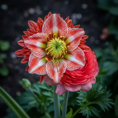 Vibrant HDR Flower Photography with Chrysanthemum, Amaryllis, and Ranunculus