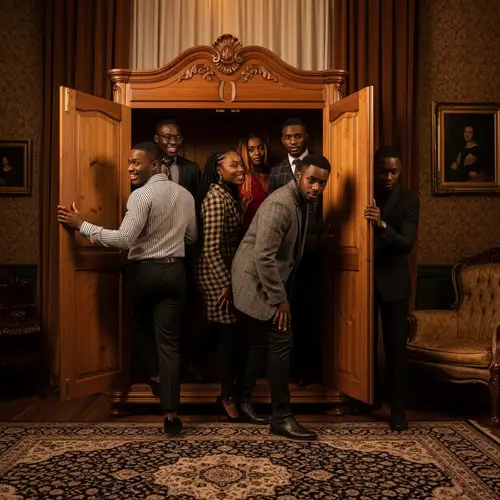 Seven Black Individuals Emerging Wardrobe