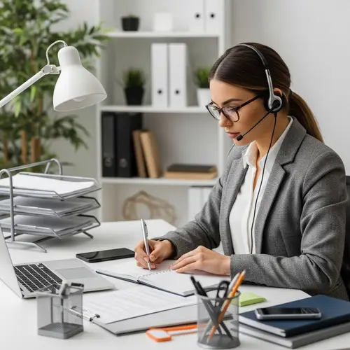 Professional Private Assistant Organizing Office Work