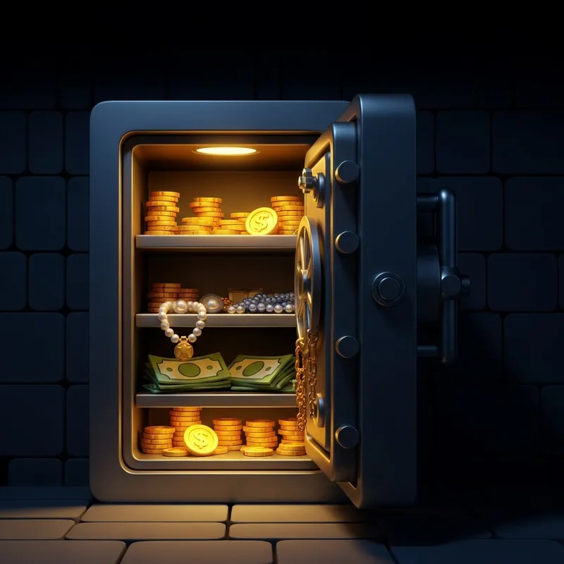 Open Safe with Cartoony Roblox Style – Explore Assorted Treasures Open Safe with Cartoony Roblox Style – Explore Assorted Treasures