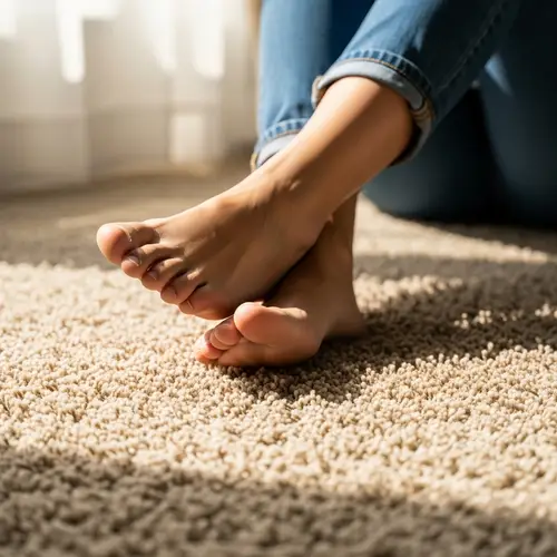 Bare Soles: Comfort on Plush Carpets