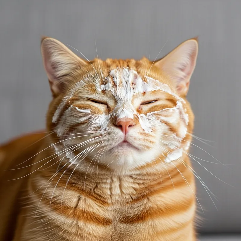 Scottish Red Cat with White Facial Mask | Realistic Beauty