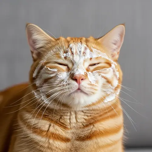 Adorable Scottish Cat with White Facial Mask | Aesthetic Realism