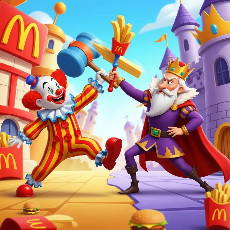 McDonald's vs. Burger King - Personified Fast-Food Battle