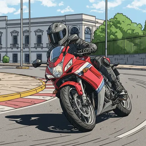 Argentinean Motorcyclist Speeds Through Salta Streets