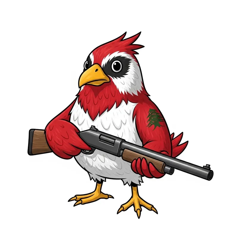 SCP Flappy Bird with Shotgun in Red, White, Green Color & Cedar Tree Tattoo