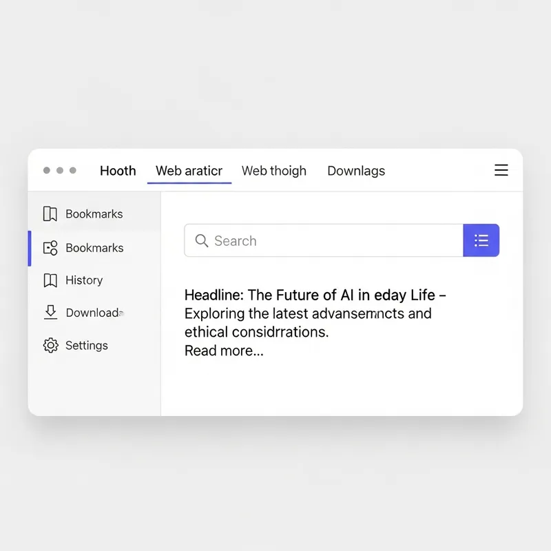 Efficient Browsing, Minimalist Design Efficient Browsing, Minimalist Design