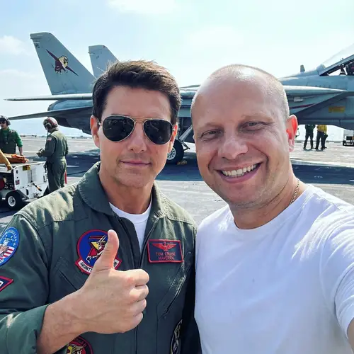 Epic Selfie with Maverick from Top Gun