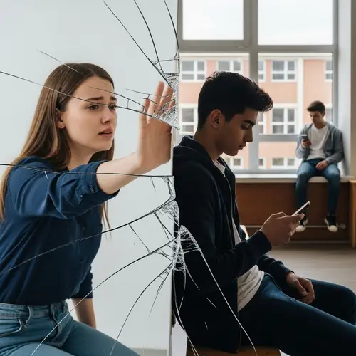 Emotionally Charged Relationship: Girl Reaches Out to Boy