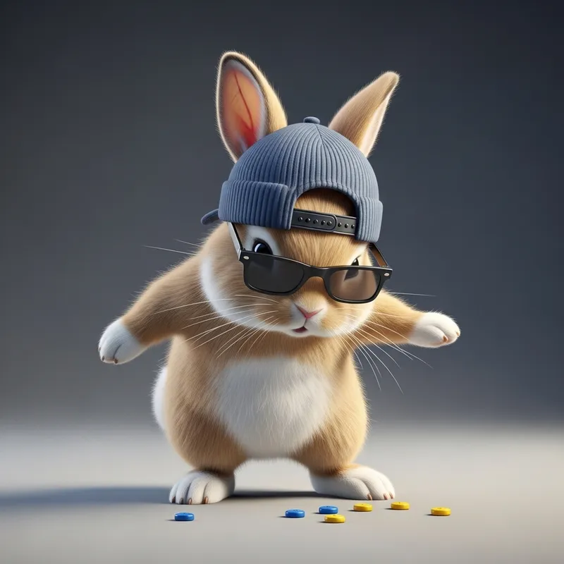 Cute Rabbit Tap Dance: Little Rap Performance