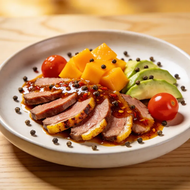 Succulent Duck Breast with Mango & Avocado