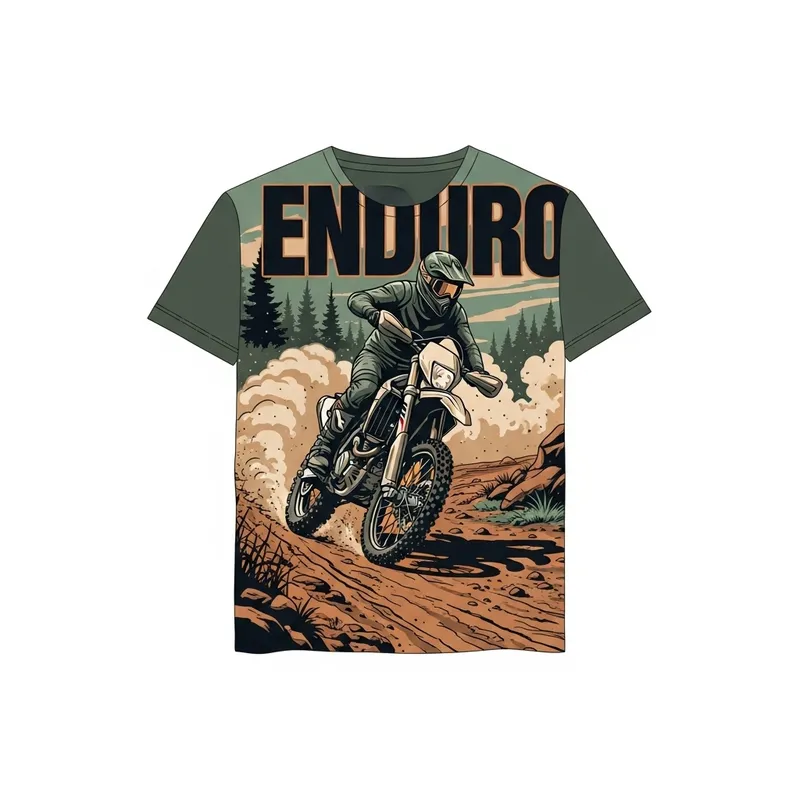 Enduro Motorcycle Racing T-Shirt Design