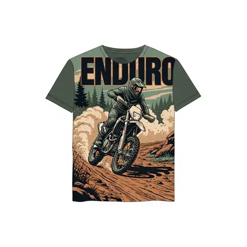 Enduro Motorcycle Graphic T-Shirt Design