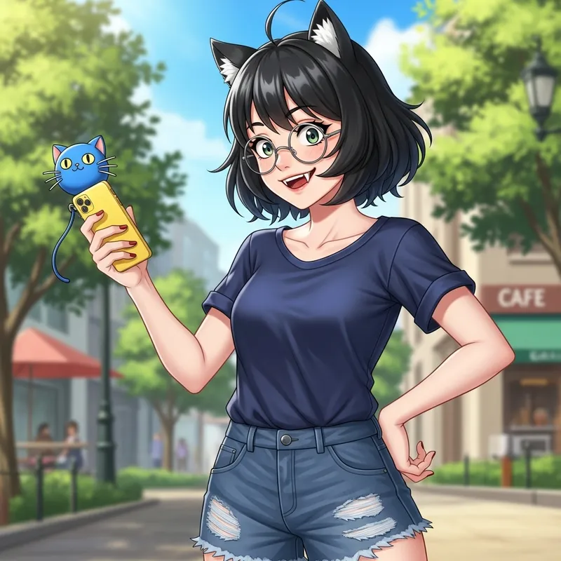 Yanagi Uzaki - Playful and Energetic Female Character