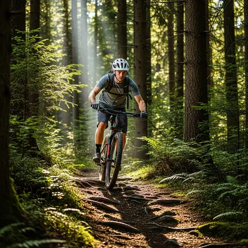 Mountain Biking Adventure in Lush Forest | Outdoor Cycling