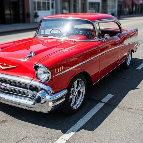 Classic Red Automobile - Vintage Car Photos | Website Name