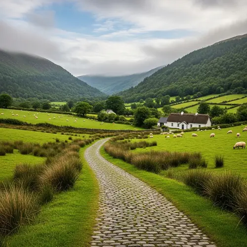 Tranquil Countryside Scene in Ireland | Rustic Charm Captured