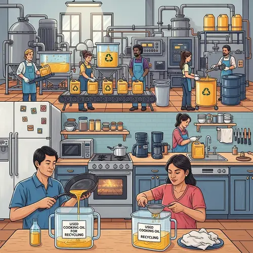 Recycling Used Cooking Oil: Sustainable Process at Home & Factory