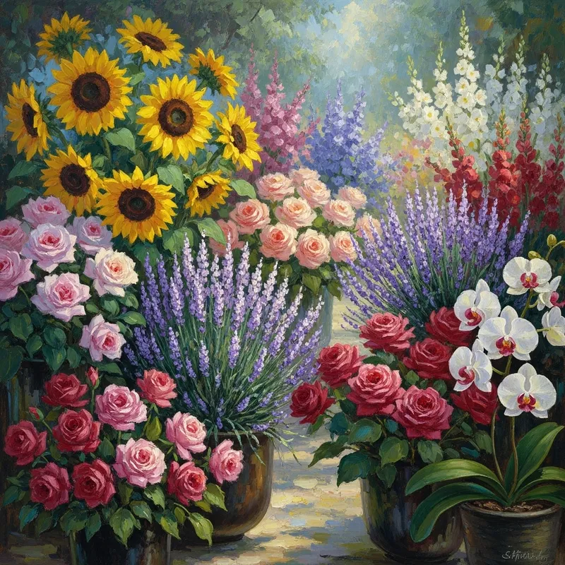 Impressionist Flowers: Captivating Floral Art