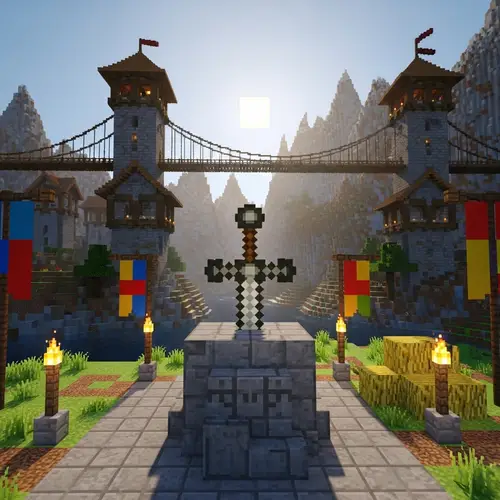 Medieval Minecraft World: Explore a Stunning Landscape