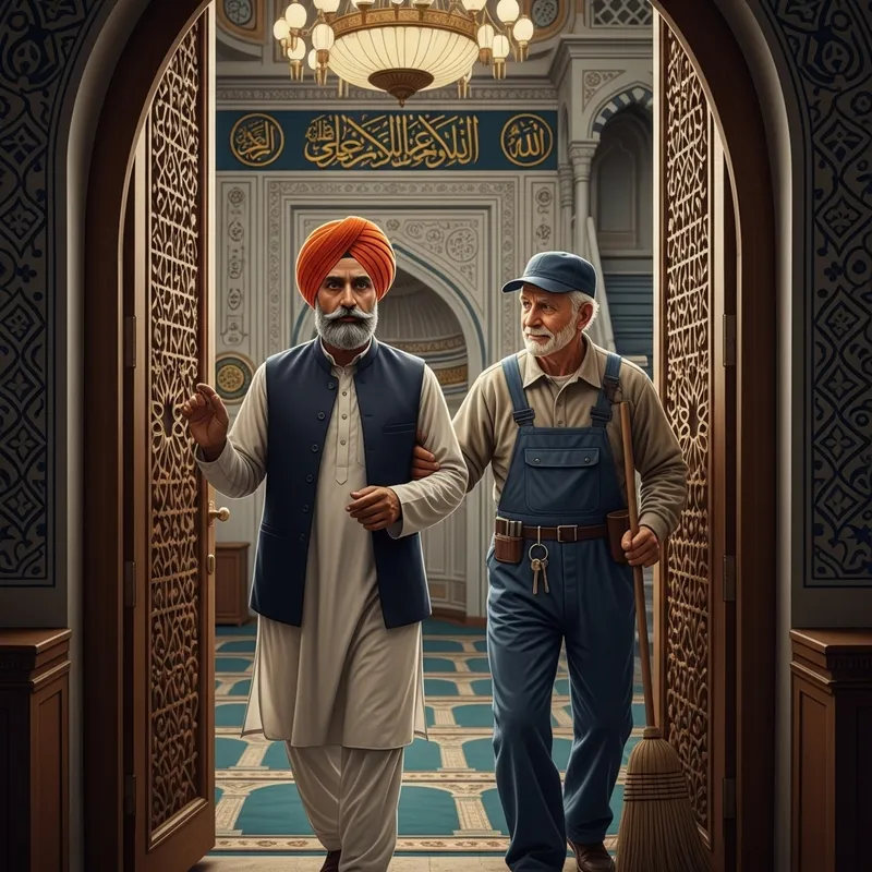 Scholar Escorted Out of Mosque by Janitor