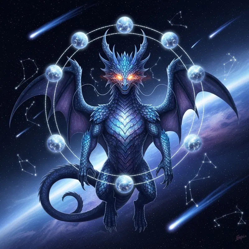 Aurelion Sol: Majestic Cosmic Dragon in Deep Space