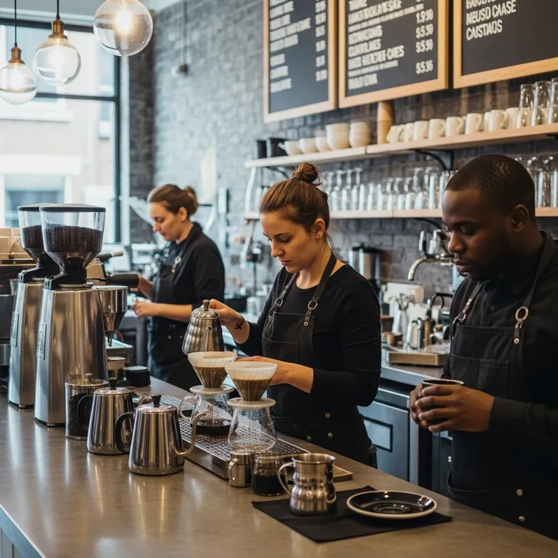 Experience the Art of Third Wave Coffee at Our Industrial Chic Shop