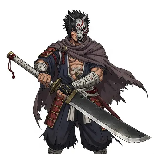 Kenpachi Zaraki: Wolf Mask Warrior - Intense Battle Love