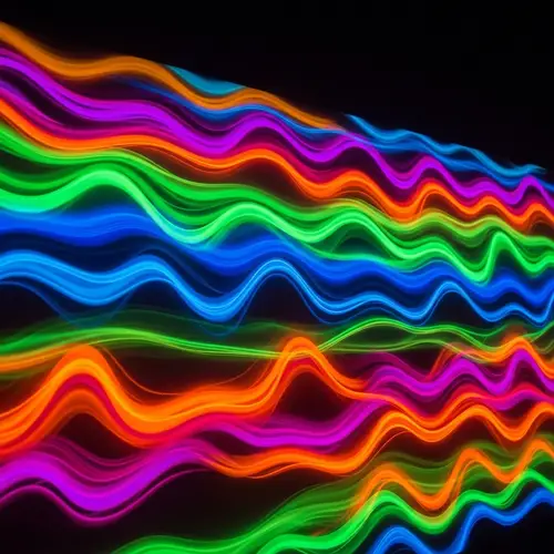 Vibrant Neon Colors: Abstract Art for Nighttime Creativity