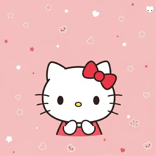 Lovable Hello Kitty Letter Background
