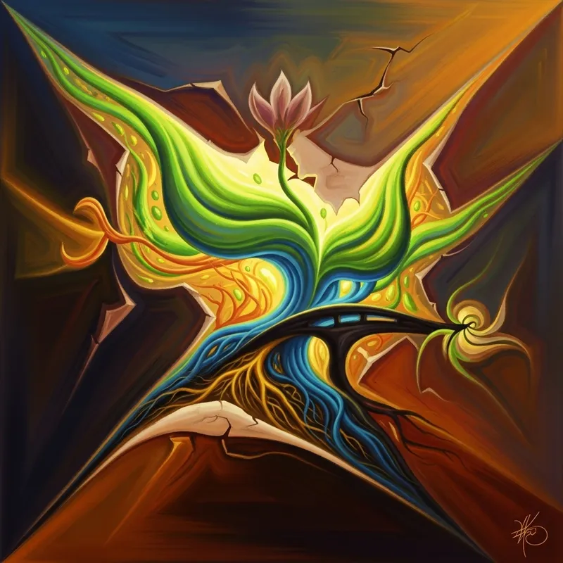 Dynamic Abstract Art Installation for Rebirth & Healing