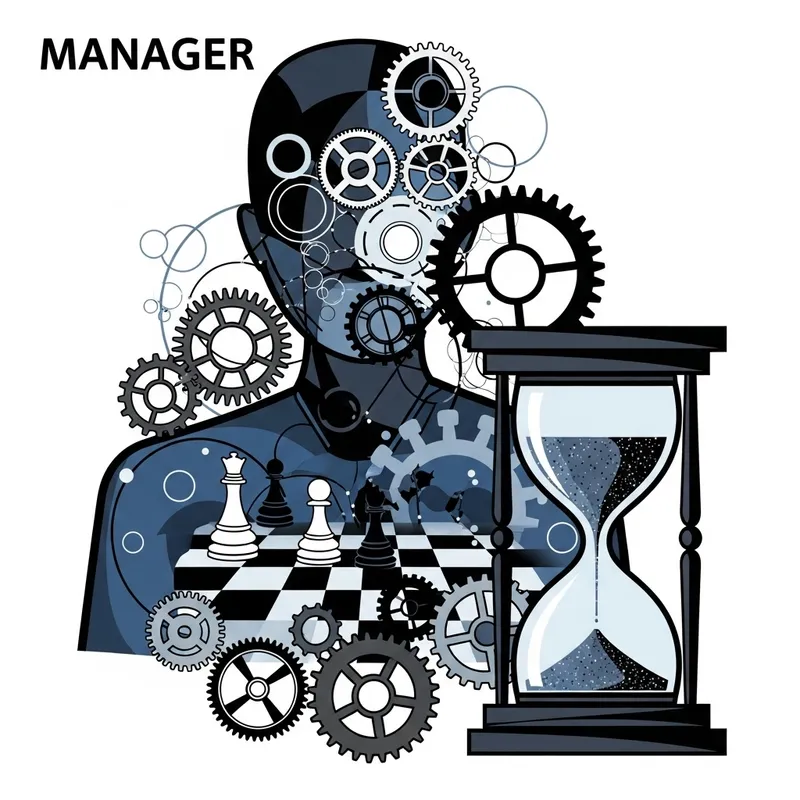 Abstract Manager Art - Symbolic Representation | Professional Concept