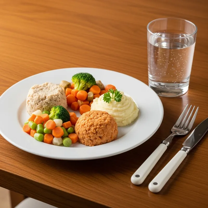 Smooth & Nutritious Pureed Meal for Dysphagia: Chicken, Potatoes, Veggies