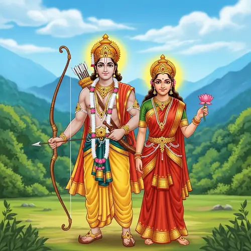 Ram and Sita - Mythological South Asian Historical Duo