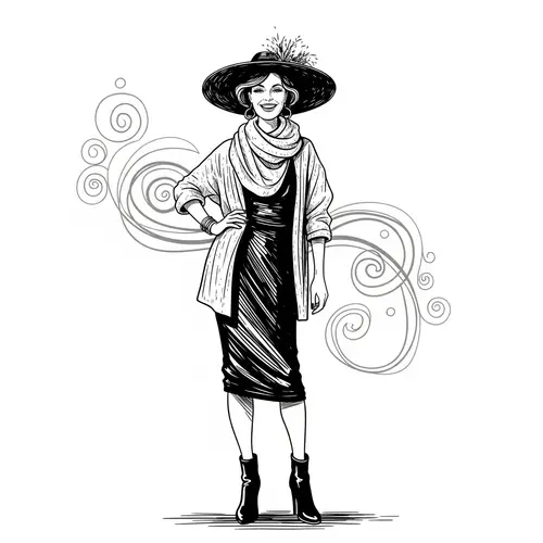 Elegant Free-Spirited Woman: Lightness, Inspiration, Deepness